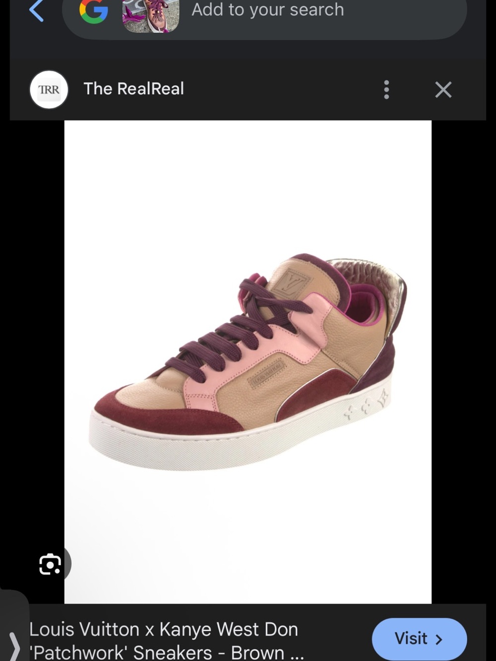 Louis Vuitton Kanye West Don Patchwork Multicolor Sneaker Rare - Picture 6 of 6